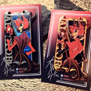 [IN-HAND] Hazbin Hotel Alastor 3″ Hard Enamel Pin
