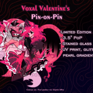 [IN-HAND] Hazbin Hotel Limited Edition Stained glass Hard Enamel Pin on Pin